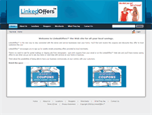 Tablet Screenshot of linkedoffers.com